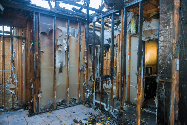 Professional Fire Damage Assessment technician working in Sterling, VA